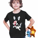 Fashion, accesorii si bijuterii - Copii - Imbracaminte copii - Tricouri copii - Tricou Copii Baieti Draculas Vampirul Iepuras Liliac CoolTrend, negru, marime L Copii - Infinity.ro