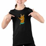 Fashion, accesorii si bijuterii - Copii - Imbracaminte copii - Tricouri copii - Tricou Copii Fete Scooby Doo Mister Rezolvat Bust, negru, marime XL Copii - Infinity.ro