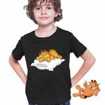 Fashion, accesorii si bijuterii - Copii - Imbracaminte copii - Tricouri copii - Tricou Copii Baieti Garfield Somn Perna Nani, negru, marime XS Copii - Infinity.ro