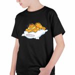 Fashion, accesorii si bijuterii - Copii - Imbracaminte copii - Tricouri copii - Tricou Copii Baieti Garfield Somn Perna Nani, negru, marime XS Copii - Infinity.ro
