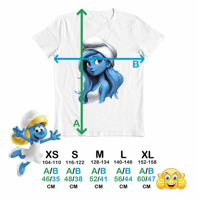 Fashion, accesorii si bijuterii - Copii - Imbracaminte copii - Tricouri copii - Tricou Copii Baieti Strumfita Printesa Elf CoolTrend, alb, marime XS Copii - Infinity.ro