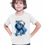 Fashion, accesorii si bijuterii - Copii - Imbracaminte copii - Tricouri copii - Tricou Copii Baieti Strumfita Printesa Elf CoolTrend, alb, marime XS Copii - Infinity.ro