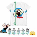 Fashion, accesorii si bijuterii - Copii - Imbracaminte copii - Tricouri copii - Tricou Copii Fete Marinar Popeye Desene Animate Timonier, alb, marime XL Copii - Infinity.ro