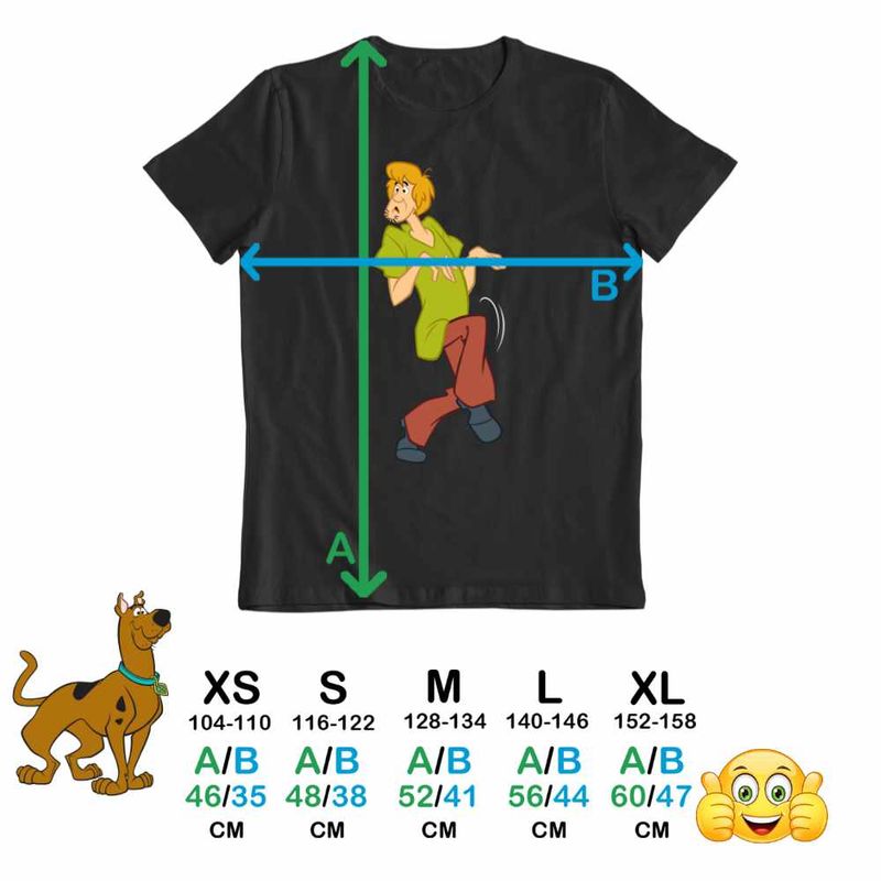 Fashion, accesorii si bijuterii - Copii - Imbracaminte copii - Tricouri copii - Tricou Copii Baieti Scooby Doo Shaggy Rogers, negru, marime XS Copii - Infinity.ro