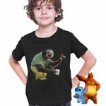 Fashion, accesorii si bijuterii - Copii - Imbracaminte copii - Tricouri copii - Tricou Copii Baieti Zootopia Flash Lenes Ghiseu CoolTrend, negru, marime S Copii - Infinity.ro