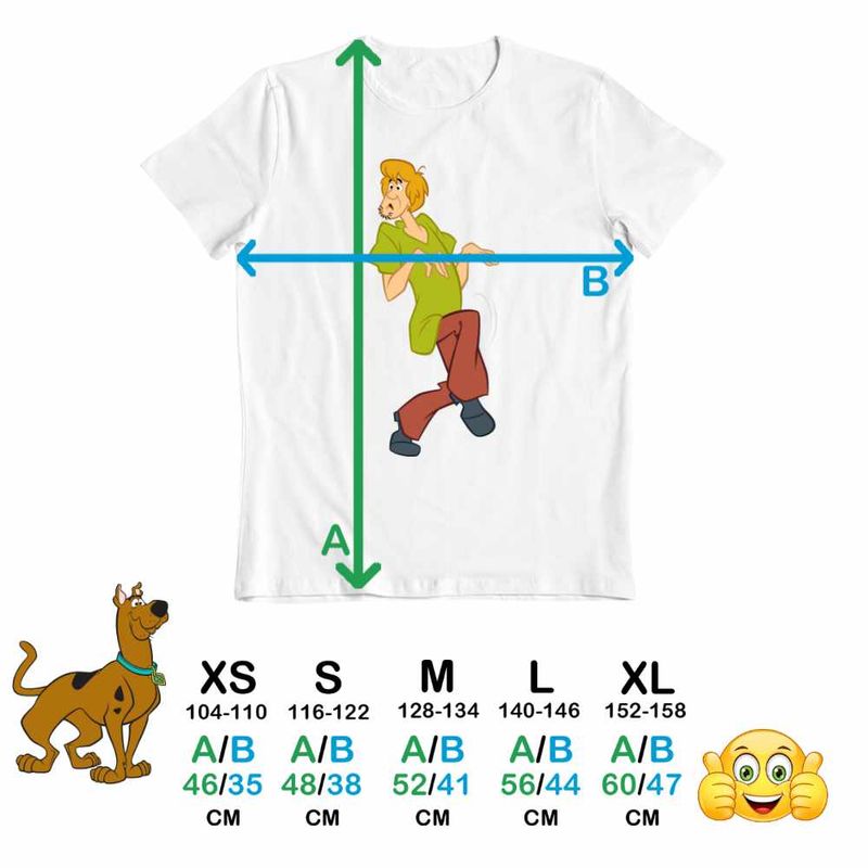 Fashion, accesorii si bijuterii - Copii - Imbracaminte copii - Tricouri copii - Tricou Copii Fete Scooby Doo Shaggy Rogers, alb, marime XS Copii - Infinity.ro