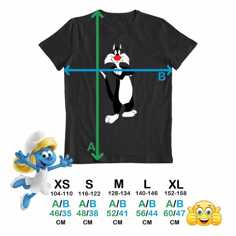 Fashion, accesorii si bijuterii - Copii - Imbracaminte copii - Tricouri copii - Tricou Copii Baieti Tweety Motanul Sylvester CoolTrend, negru, marime XL Copii - Infinity.ro