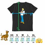 Fashion, accesorii si bijuterii - Copii - Imbracaminte copii - Tricouri copii - Tricou Copii Fete Scooby Doo Fred Jones, negru, marime M Copii - Infinity.ro