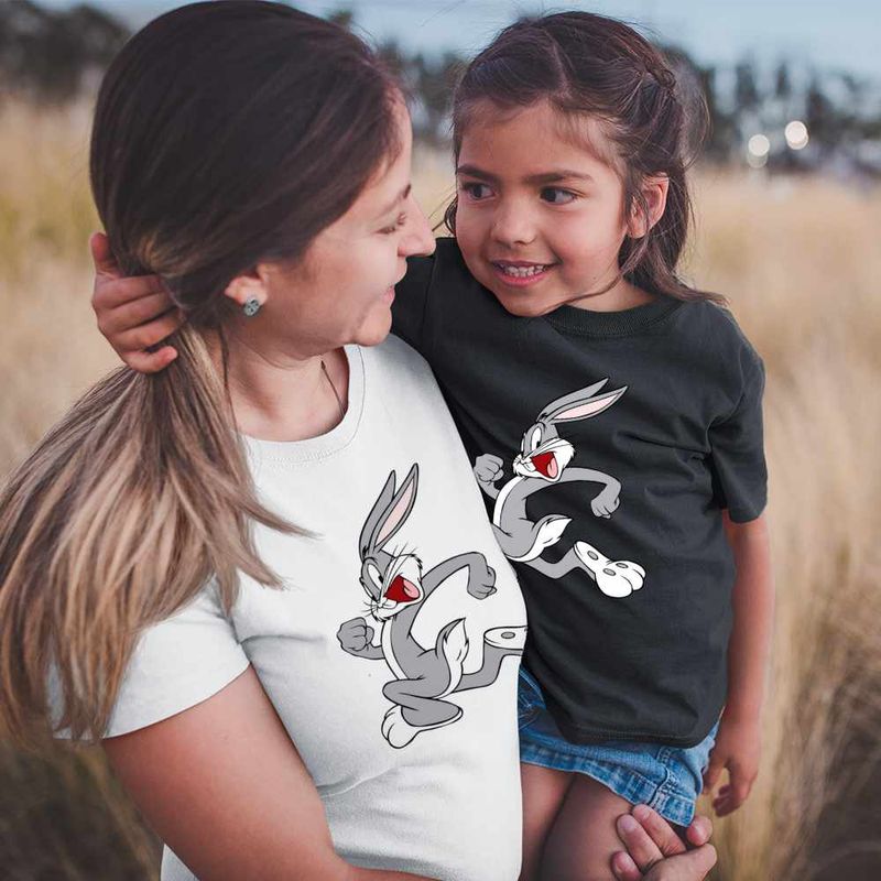Fashion, accesorii si bijuterii - Copii - Imbracaminte copii - Tricouri copii - Tricou Copii Fete Bugs Bunny Iepuras CoolTrend, alb, marime M Copii - Infinity.ro