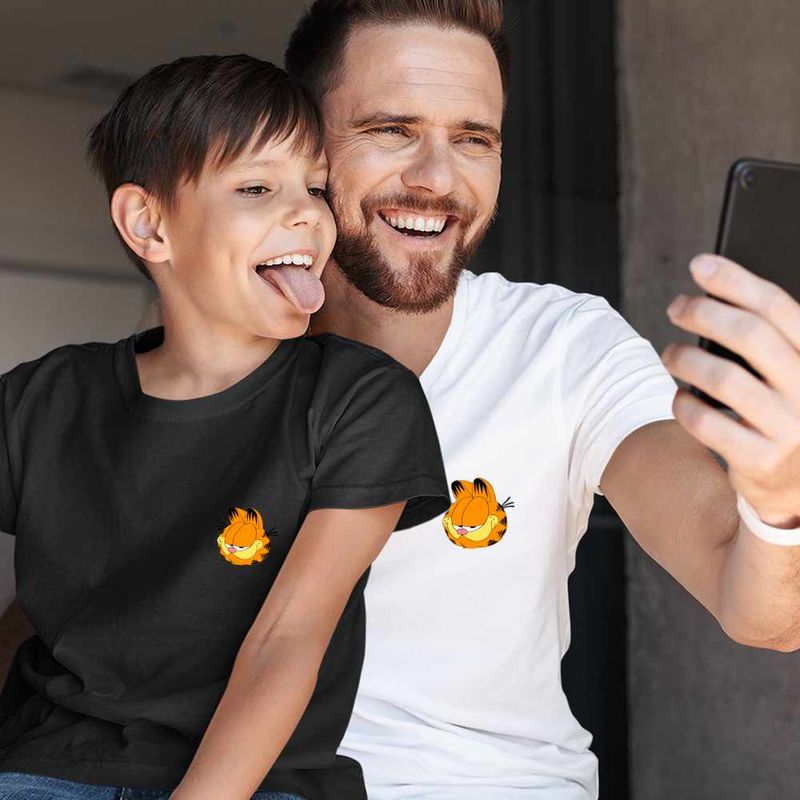 Fashion, accesorii si bijuterii - Copii - Imbracaminte copii - Tricouri copii - Tricou Copii Baieti Garfield Privire Sarcastica, alb, marime M Copii - Infinity.ro