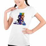 Fashion, accesorii si bijuterii - Copii - Imbracaminte copii - Tricouri copii - Tricou Copii Fete Raven Starfire Tineri Titani CoolTrend, alb, marime M Copii - Infinity.ro