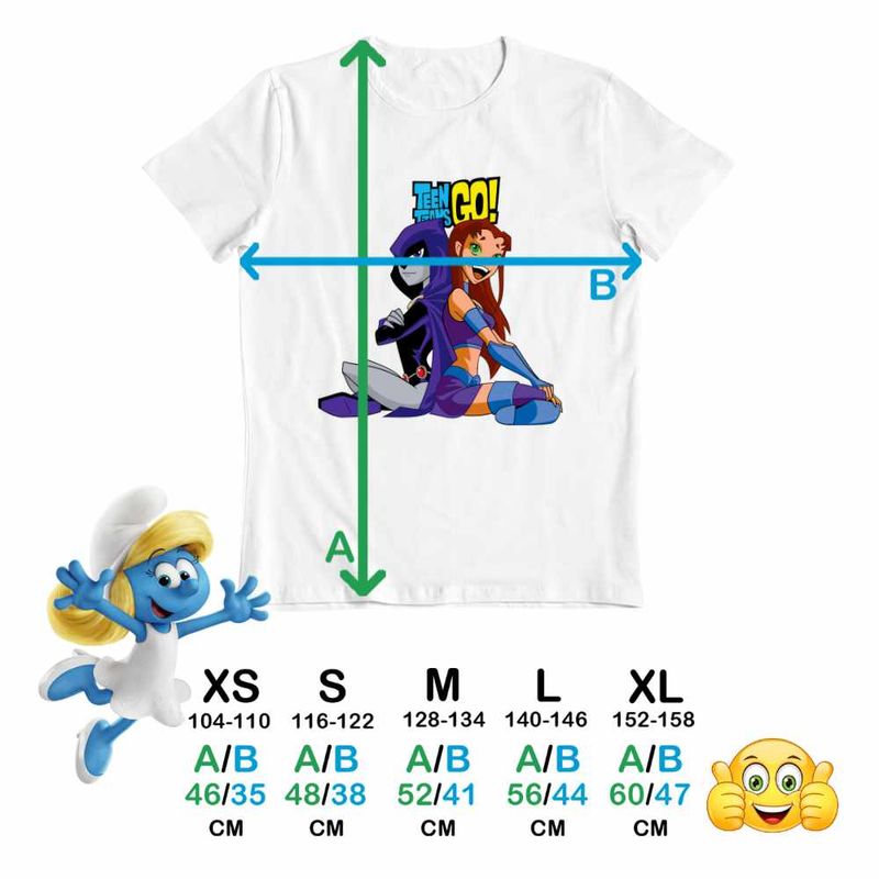 Fashion, accesorii si bijuterii - Copii - Imbracaminte copii - Tricouri copii - Tricou Copii Fete Raven Starfire Tineri Titani CoolTrend, alb, marime M Copii - Infinity.ro