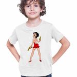 Fashion, accesorii si bijuterii - Copii - Imbracaminte copii - Tricouri copii - Tricou Copii Baieti Betty Boop Mafioata Bonnie Clyde, alb, marime M Copii - Infinity.ro