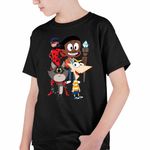 Fashion, accesorii si bijuterii - Copii - Imbracaminte copii - Tricouri copii - Tricou Copii Baieti Craig Taffy Buburuza Phineas CoolTrend, negru, marime M Copii - Infinity.ro