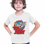 Fashion, accesorii si bijuterii - Copii - Imbracaminte copii - Tricouri copii - Tricou Copii Baieti Tom si Jerry CoolTrend, alb, marime S Copii - Infinity.ro