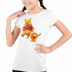 Fashion, accesorii si bijuterii - Copii - Imbracaminte copii - Tricouri copii - Tricou Copii Fete Lamput Winnie the Pooh CoolTrend, alb, marime XS Copii - Infinity.ro