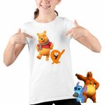 Fashion, accesorii si bijuterii - Copii - Imbracaminte copii - Tricouri copii - Tricou Copii Fete Lamput Winnie the Pooh CoolTrend, alb, marime XS Copii - Infinity.ro