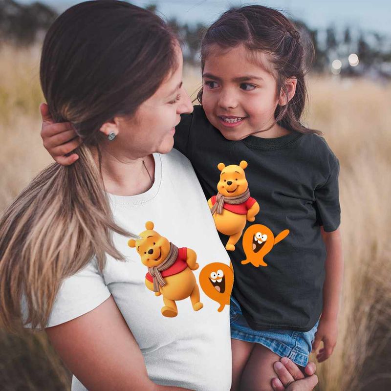 Fashion, accesorii si bijuterii - Copii - Imbracaminte copii - Tricouri copii - Tricou Copii Fete Lamput Winnie the Pooh CoolTrend, alb, marime XS Copii - Infinity.ro