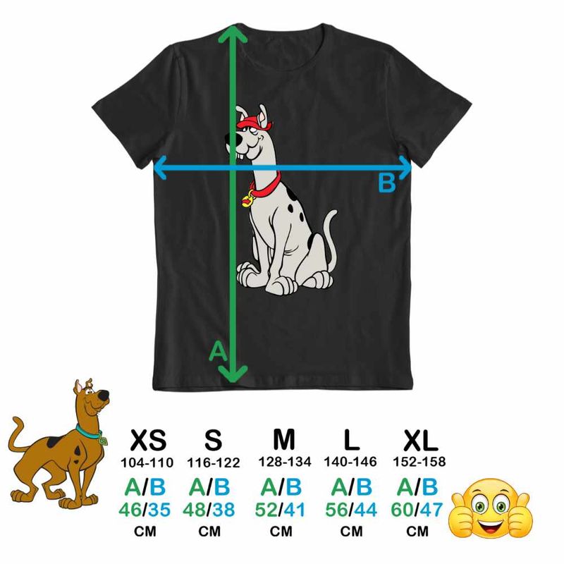 Fashion, accesorii si bijuterii - Copii - Imbracaminte copii - Tricouri copii - Tricou Copii Fete Scooby-Dum Scooby Doo Var Verisor, negru, marime S Copii - Infinity.ro