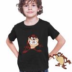 Fashion, accesorii si bijuterii - Copii - Imbracaminte copii - Tricouri copii - Tricou Copii Baieti Taz Diavolul Tasmanian, negru, marime S Copii - Infinity.ro