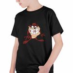Fashion, accesorii si bijuterii - Copii - Imbracaminte copii - Tricouri copii - Tricou Copii Baieti Taz Diavolul Tasmanian, negru, marime S Copii - Infinity.ro