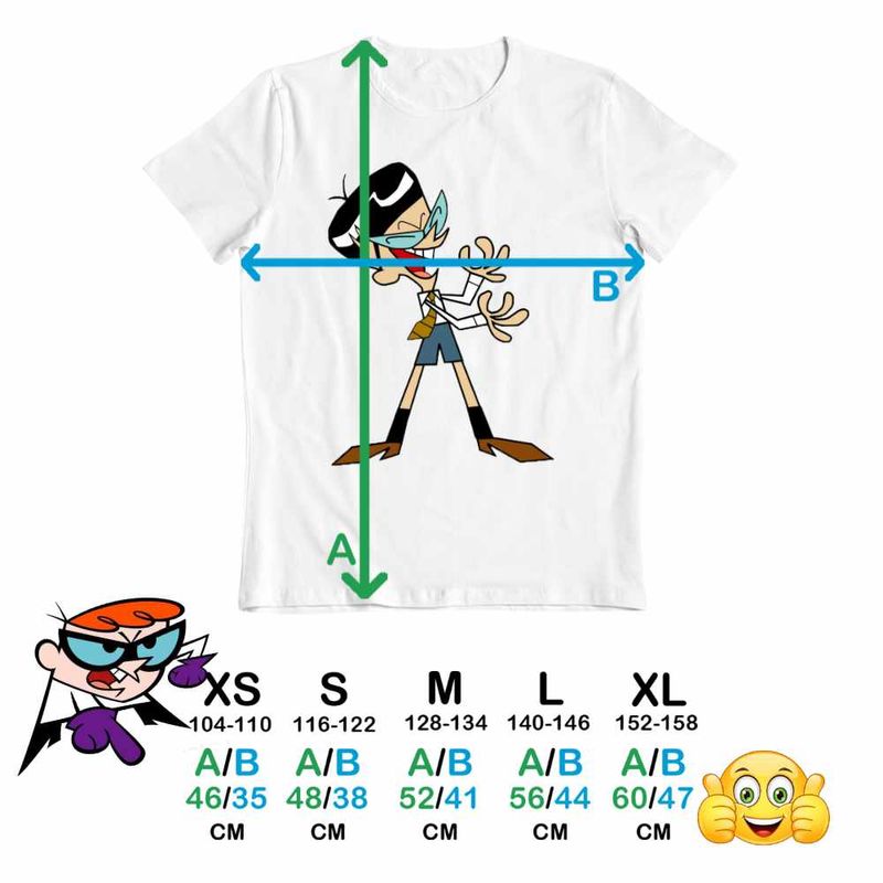 Fashion, accesorii si bijuterii - Copii - Imbracaminte copii - Tricouri copii - Tricou Copii Baieti Laboratorul lui Dexter Mandark Geniu Nebun, alb, marime S Copii - Infinity.ro