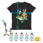 Fashion, accesorii si bijuterii - Copii - Imbracaminte copii - Tricouri copii - Tricou Copii Fete Coiotul Strutul Bebelusi Deseneaza, negru, marime M Copii - Infinity.ro