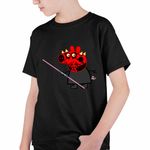 Fashion, accesorii si bijuterii - Copii - Imbracaminte copii - Tricouri copii - Tricou Copii Baieti Peppa Star Wars Darth Maul CoolTrend, negru, marime M Copii - Infinity.ro