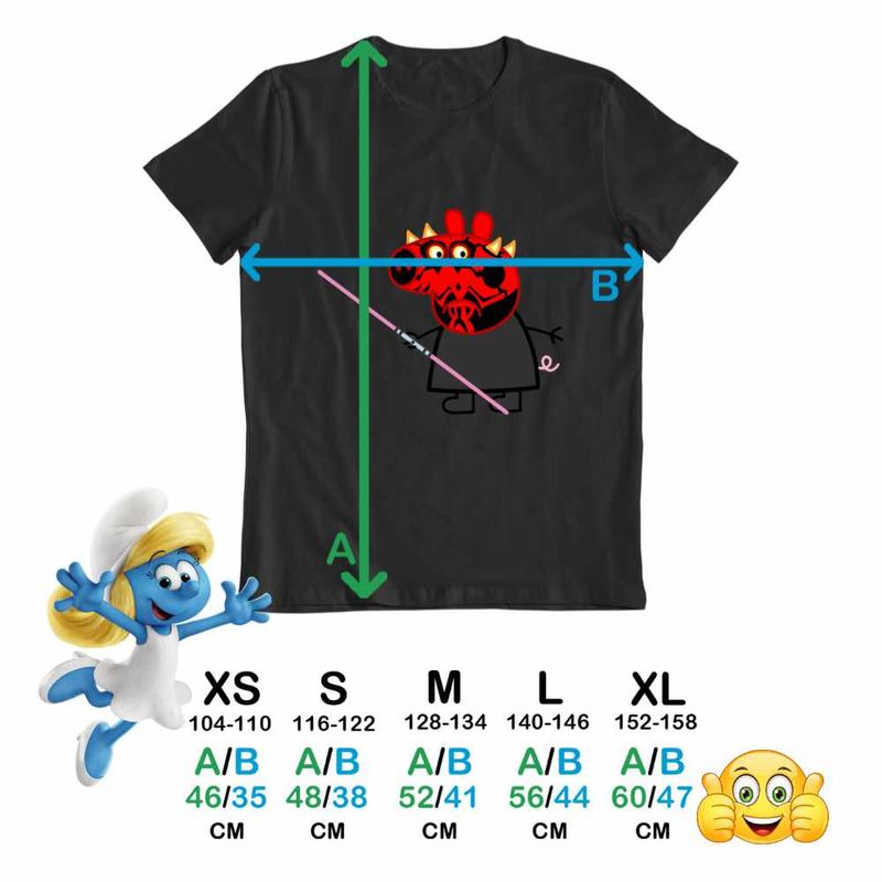 Fashion, accesorii si bijuterii - Copii - Imbracaminte copii - Tricouri copii - Tricou Copii Baieti Peppa Star Wars Darth Maul CoolTrend, negru, marime M Copii - Infinity.ro