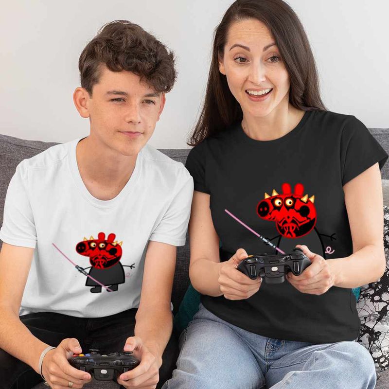 Fashion, accesorii si bijuterii - Copii - Imbracaminte copii - Tricouri copii - Tricou Copii Baieti Peppa Star Wars Darth Maul CoolTrend, negru, marime M Copii - Infinity.ro