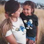 Fashion, accesorii si bijuterii - Copii - Imbracaminte copii - Tricouri copii - Tricou Copii Fete Istetul Strumfii CoolTrend, alb, marime XS Copii - Infinity.ro