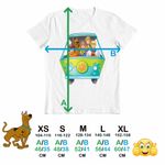 Fashion, accesorii si bijuterii - Copii - Imbracaminte copii - Tricouri copii - Tricou Copii Fete Scooby-Doo Camioneta Mystery, alb, marime L Copii - Infinity.ro