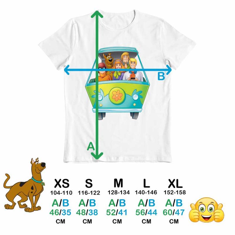 Fashion, accesorii si bijuterii - Copii - Imbracaminte copii - Tricouri copii - Tricou Copii Fete Scooby-Doo Camioneta Mystery, alb, marime L Copii - Infinity.ro
