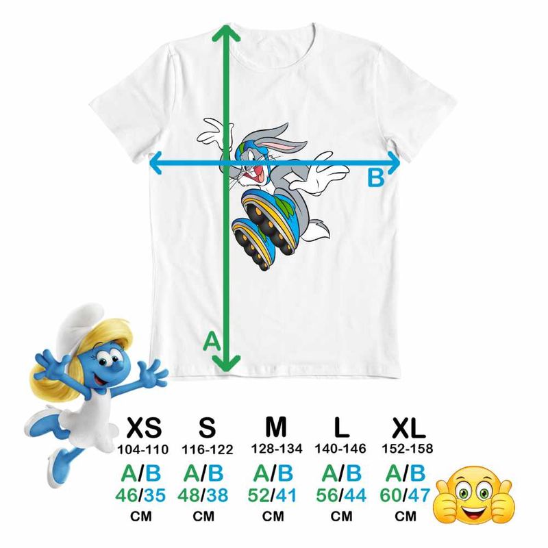 Fashion, accesorii si bijuterii - Copii - Imbracaminte copii - Tricouri copii - Tricou Copii Baieti Bugs Bunny Role CoolTrend, alb, marime L Copii - Infinity.ro