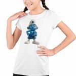 Fashion, accesorii si bijuterii - Copii - Imbracaminte copii - Tricouri copii - Tricou Copii Fete Strumfii Scotianul Roscatul CoolTrend, alb, marime XS Copii - Infinity.ro