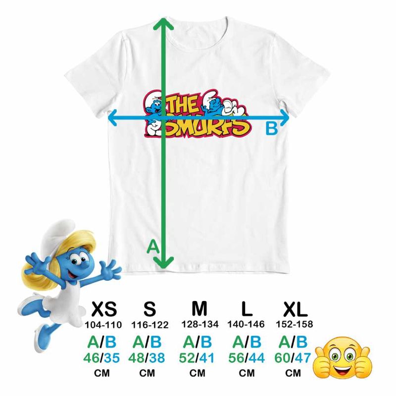 Fashion, accesorii si bijuterii - Copii - Imbracaminte copii - Tricouri copii - Tricou Copii Baieti Satul Strumfilor CoolTrend, alb, marime XL Copii - Infinity.ro