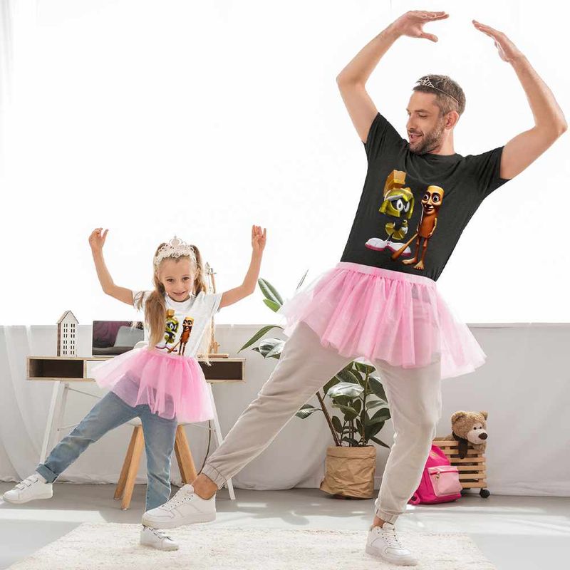Fashion, accesorii si bijuterii - Copii - Imbracaminte copii - Tricouri copii - Tricou Copii Fete Marvin Martian Tung Sahur Italian Brain rot, negru, marime XL Copii - Infinity.ro