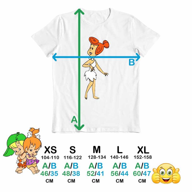 Fashion, accesorii si bijuterii - Copii - Imbracaminte copii - Tricouri copii - Tricou Copii Baieti Familia Flintstone Wilma Aventuri in Epoca de Piatra, alb, marime L Copii - Infinity.ro
