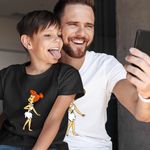 Fashion, accesorii si bijuterii - Copii - Imbracaminte copii - Tricouri copii - Tricou Copii Baieti Familia Flintstone Wilma Aventuri in Epoca de Piatra, alb, marime L Copii - Infinity.ro