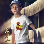 Fashion, accesorii si bijuterii - Copii - Imbracaminte copii - Tricouri copii - Tricou Copii Baieti Foghorn Cocos Desene Animate Looney Tunes, alb, marime S Copii - Infinity.ro