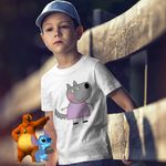 Fashion, accesorii si bijuterii - Copii - Imbracaminte copii - Tricouri copii - Tricou Copii Baieti Lupoaica Wendy Purcelusa Peppa Pig CoolTrend, alb, marime XL Copii - Infinity.ro