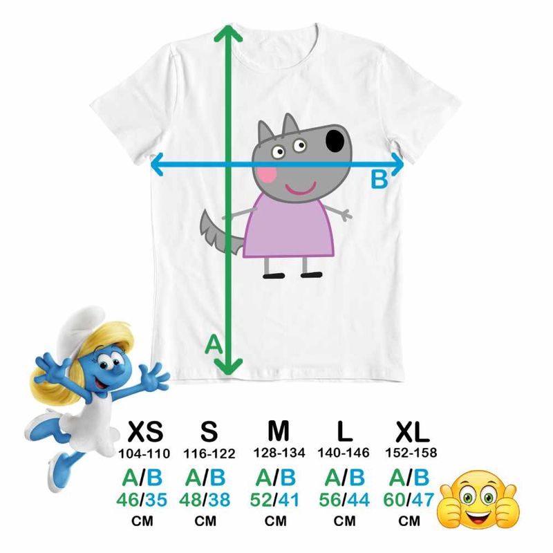 Fashion, accesorii si bijuterii - Copii - Imbracaminte copii - Tricouri copii - Tricou Copii Baieti Lupoaica Wendy Purcelusa Peppa Pig CoolTrend, alb, marime XL Copii - Infinity.ro