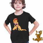 Fashion, accesorii si bijuterii - Copii - Imbracaminte copii - Tricouri copii - Tricou Copii Baieti Scooby-Doo Daphne Bikini Costum Baie, negru, marime XL Copii - Infinity.ro