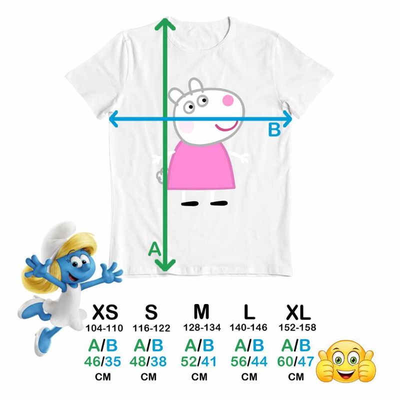 Fashion, accesorii si bijuterii - Copii - Imbracaminte copii - Tricouri copii - Tricou Copii Baieti Oaia Suzy Purcelusa Peppa Pig CoolTrend, alb, marime L Copii - Infinity.ro