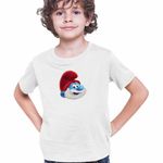 Fashion, accesorii si bijuterii - Copii - Imbracaminte copii - Tricouri copii - Tricou Copii Baieti Papa Strumf Smurf CoolTrend, alb, marime M Copii - Infinity.ro