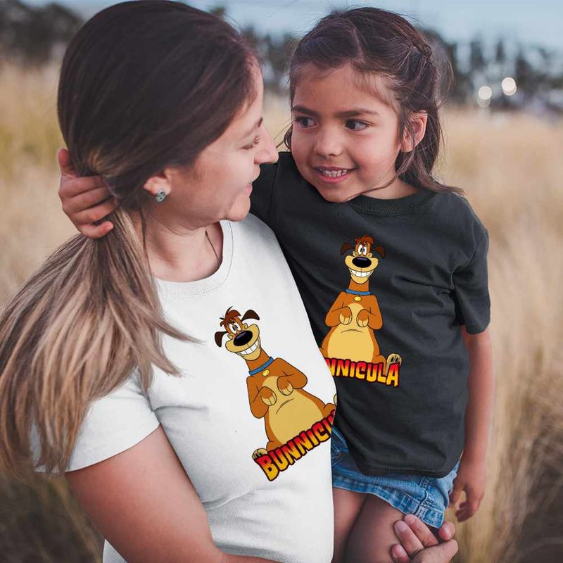 Fashion, accesorii si bijuterii - Copii - Imbracaminte copii - Tricouri copii - Tricou Copii Fete Harold Draculas Vampirul Iepuras CoolTrend, alb, marime M Copii - Infinity.ro