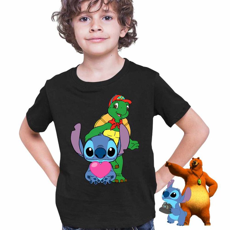 Fashion, accesorii si bijuterii - Copii - Imbracaminte copii - Tricouri copii - Tricou Copii Baieti Franklin Stitch CoolTrend, negru, marime XL Copii - Infinity.ro