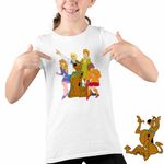 Fashion, accesorii si bijuterii - Copii - Imbracaminte copii - Tricouri copii - Tricou Copii Fete Scooby Doo Mystery Team, alb, marime S Copii - Infinity.ro