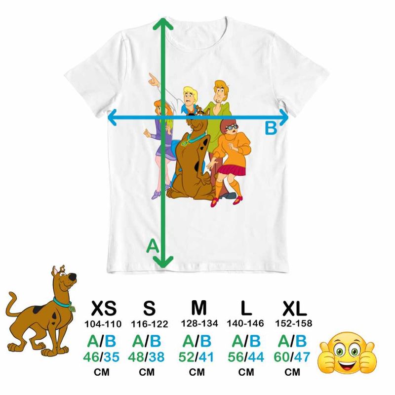 Fashion, accesorii si bijuterii - Copii - Imbracaminte copii - Tricouri copii - Tricou Copii Fete Scooby Doo Mystery Team, alb, marime S Copii - Infinity.ro