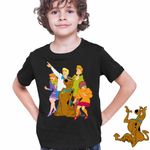 Fashion, accesorii si bijuterii - Copii - Imbracaminte copii - Tricouri copii - Tricou Copii Baieti Scooby Doo Mystery Team, negru, marime S Copii - Infinity.ro